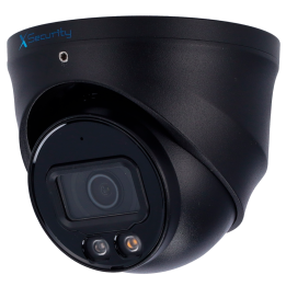 Turret IP Camera X-SECURITY XS-IPT981A-6P-DL-WIZ-BLACK 6MP с Wi-Fi, PoE, IP67, 30m IR