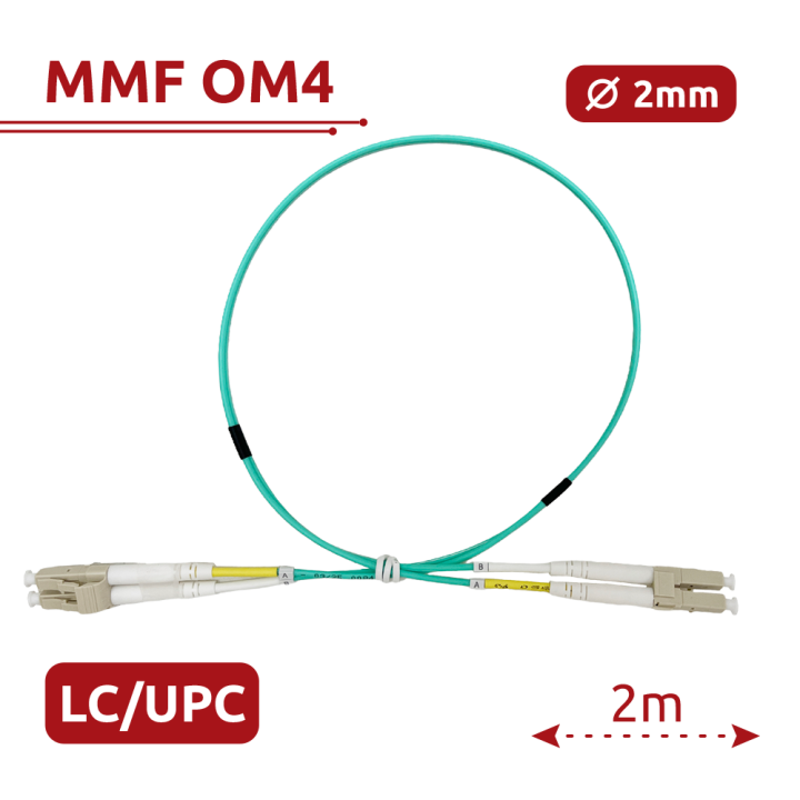 SAFIRE SF-LC-UPC-LC-UPC-OM4-DX-2M-A 2 m OM4