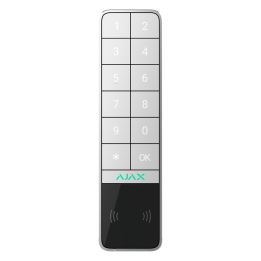 AJAX AJ-KEYPADOUTDOOR-W lauko klaviatūra – belaidė, balta