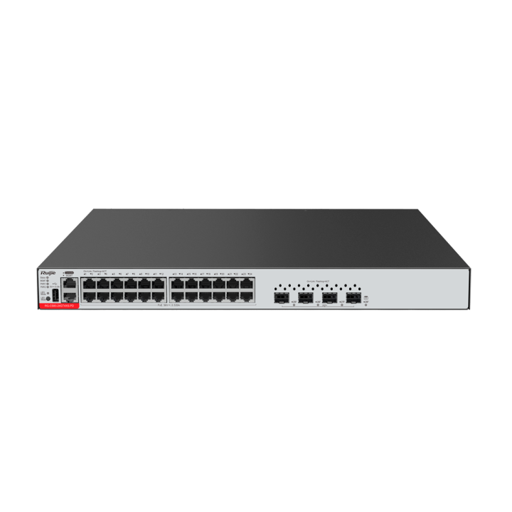 Коммутатор RUIJIE RG-CS83-24GT4XS-PD, управляемый PoE+, 21 порт Gigabit с 4x 10G SFP+ uplinks