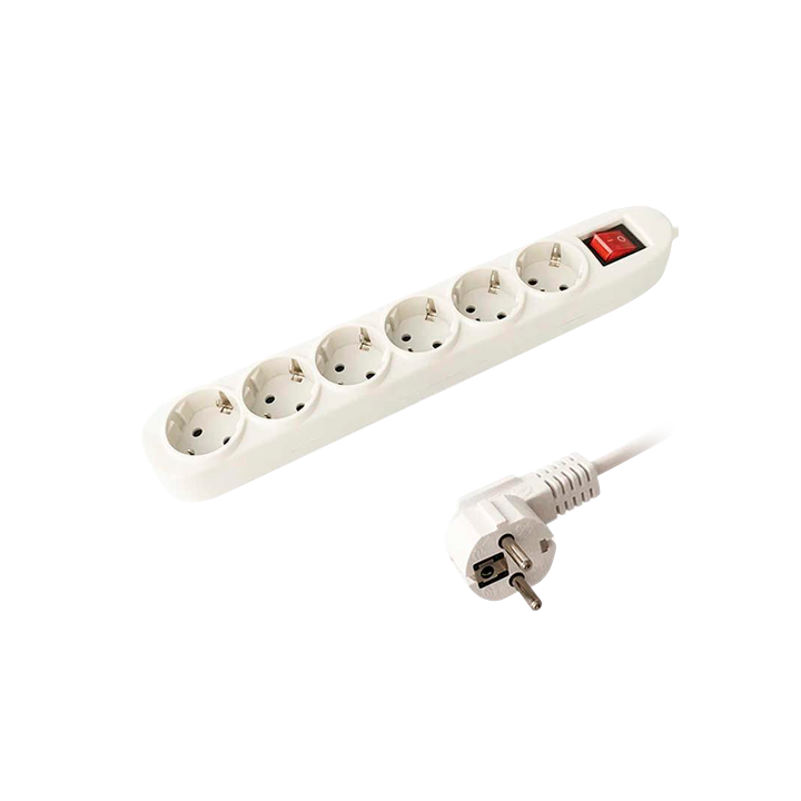 Панель PDU-6P-SWITCH MARCA BLANCA, 16A MCB