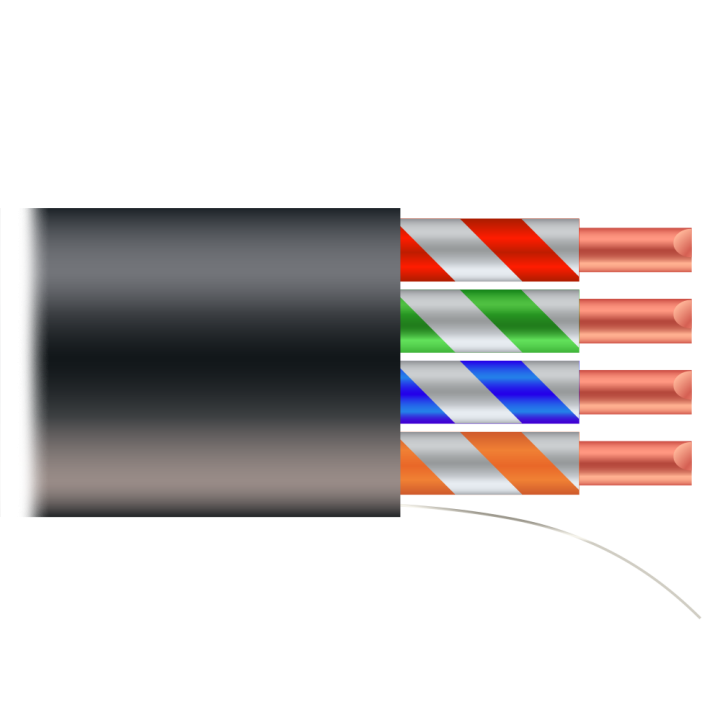 SAFIRE UTP6-500-OUTDOOR Cat6 lauko kabelis 500m