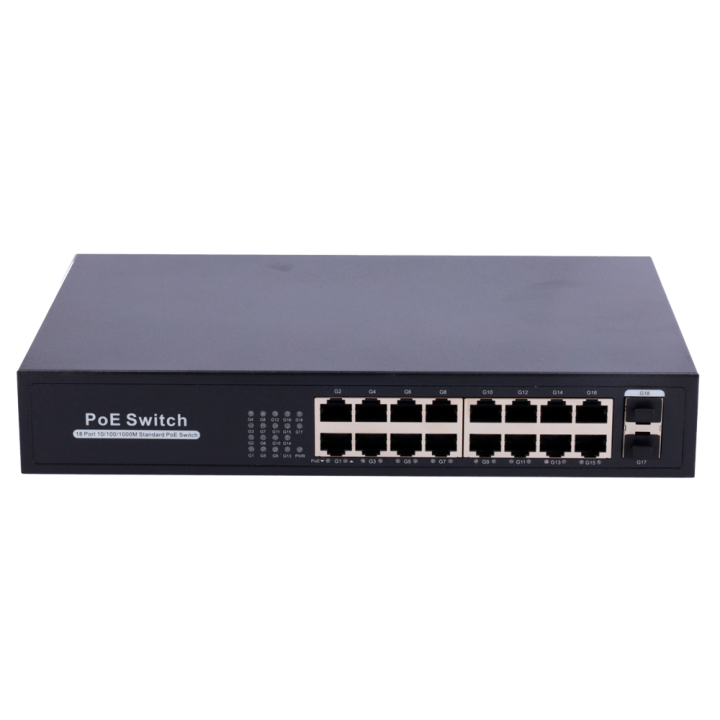 MARCA BLANCA SW1816POE-GF-250-E 11 pordiga PoE lüliti