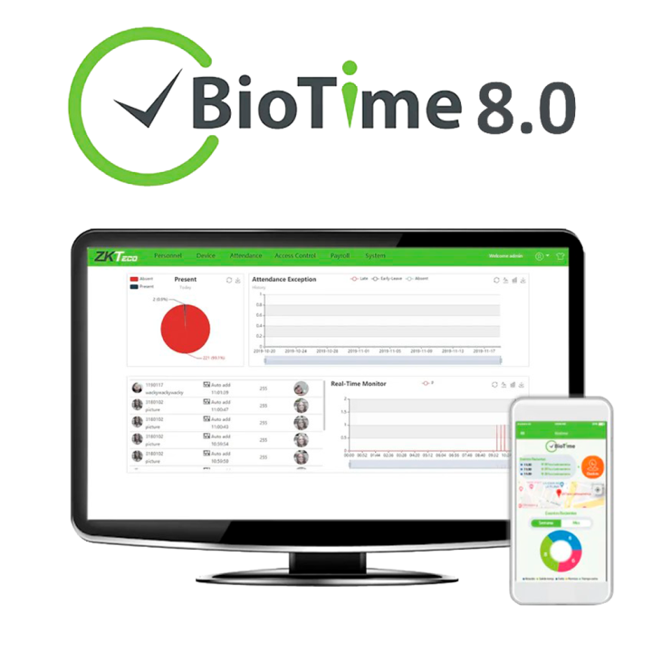 ZKTECO ZK-BIOTIMEAPP-20 Biometrinis terminalas