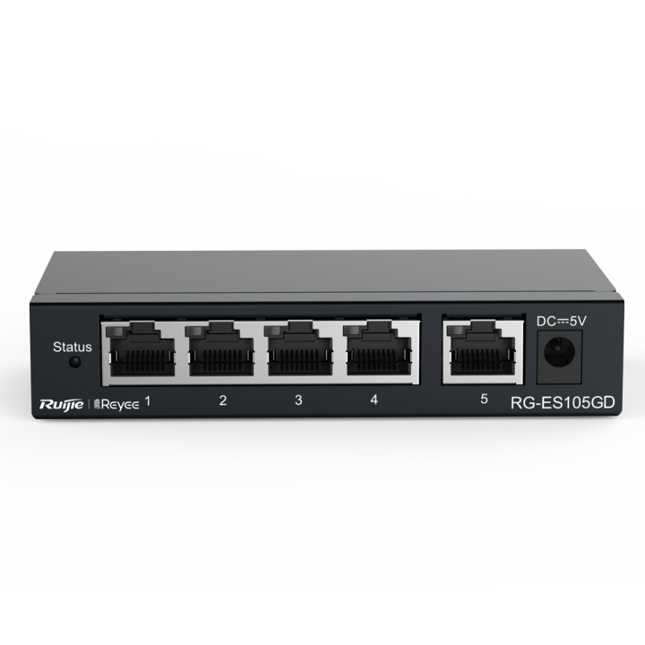 REYEE RG-ES105GD 5-Port Gigabit Unmanaged PoE Switch