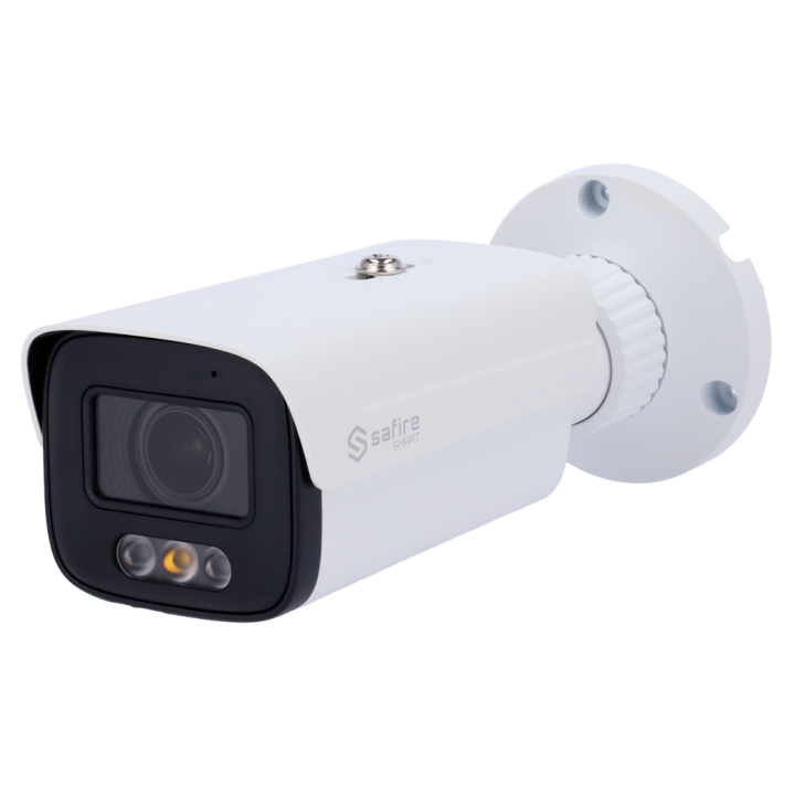 Цилиндрическая камера SAFIRE SMART SF-IPB580ZA-4B1-DL, 4MP, IP67, IP/PoE с Wi-Fi, двойным освещением и встроенным микрофоном