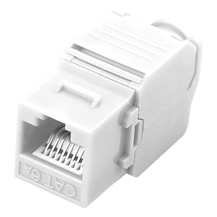 MARCA BLANCA KS6A-TL180 RJ45 Cat6 savienotājs – apzeltīti kontakti 8P8C gofrēšanas spraudnis Ethernet tīkla kabeļiem