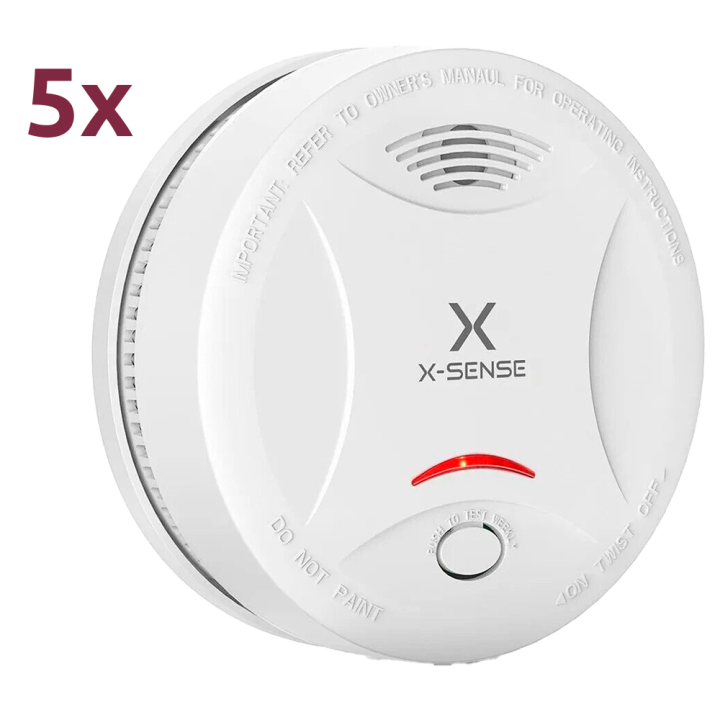 X-SENSE SD11 Smoke Detector (5-Pack)
