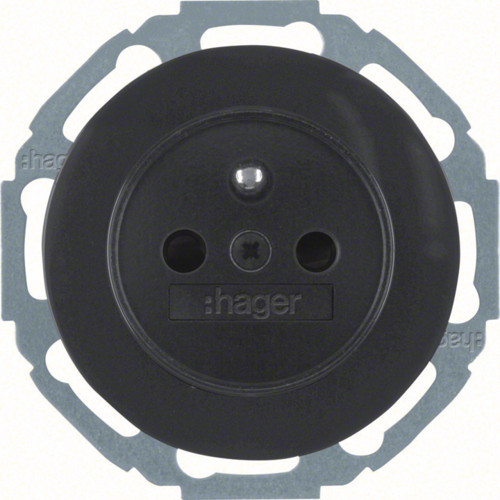 Лицевая панель Hager WL2180 2xRJ45 Cat.6 FTP — белая