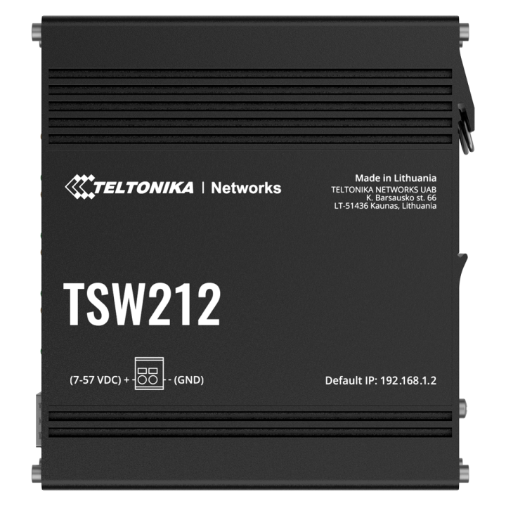 Управляемый гигабитный PoE коммутатор TELTONIKA TK-TSW212 на 5 портов
