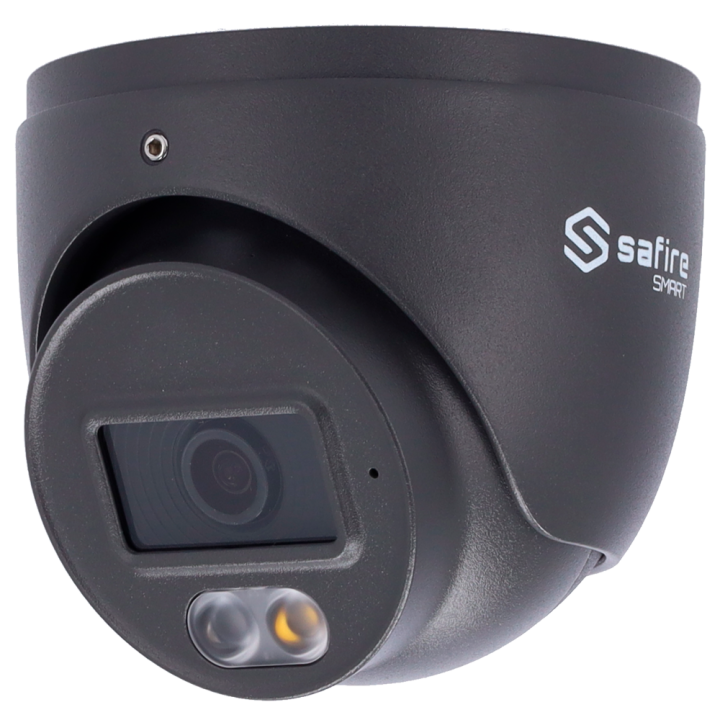 Камера типа «туррет» SAFIRE SMART SF-IPT010A-4B1-DL-GREY, 4MP, с Wi-Fi, PoE, двойным освещением
