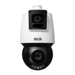 BCS BCS-P-SDIP24425SR10-AI2 4MP IP PTZ kaamera (4,8–120 mm Motozoom + 4 MP fikseeritud objektiiv)