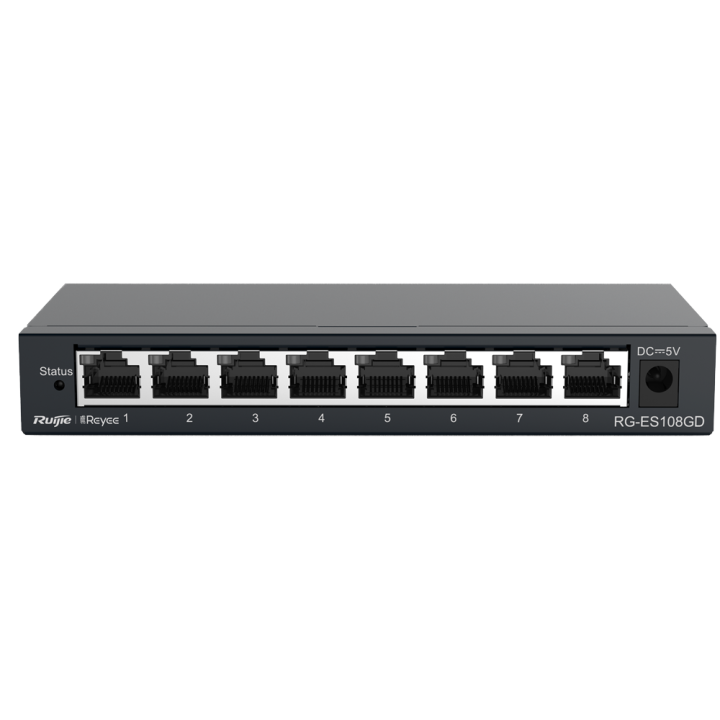 Коммутатор REYEE RG-ES108GD, 5 портов Gigabit PoE