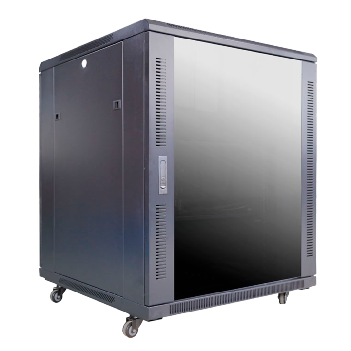 MARCA BLANCA RACK-18UFN-8D8W 18U 19" Wall-Mount Network Rack Cabinet