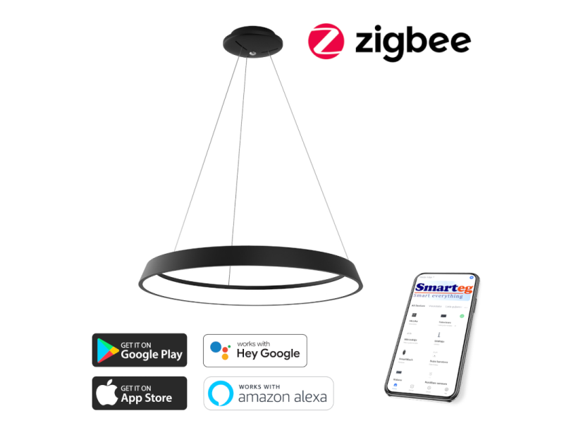 Viedā šūnu lampa 80cm 48W melna (Zigbee)