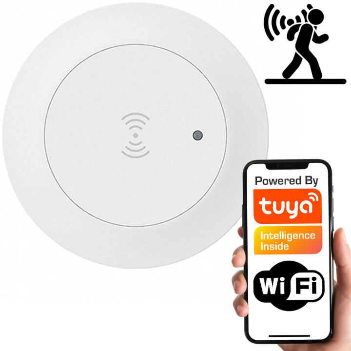 24GHz lubų judesio ir šviesos jutiklis | WiFi | TUYA