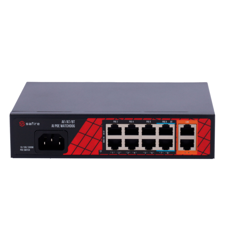 SAFIRE SF-SW1008HIPOE-H-120 5-Port Gigabit Managed PoE Switch