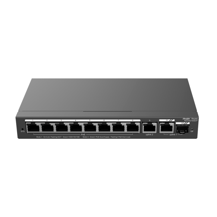 Управляемый коммутатор REYEE RG-ES210GS-P с поддержкой PoE+, 5 портов Gigabit, 65W