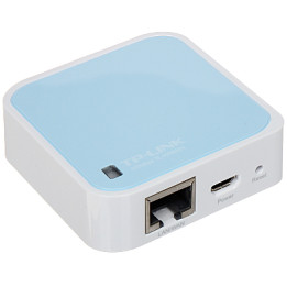 TP-Link TL-WR802N N300 Nano Pocket Wi-Fi maršrutētājs, 300 Mbps, 2,4 GHz, 10/100 Ethernet