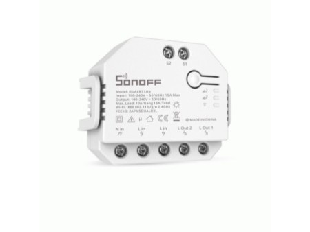 Viedais Wi-Fi slēdzis WiFi Dual R3 Lite Sonoff