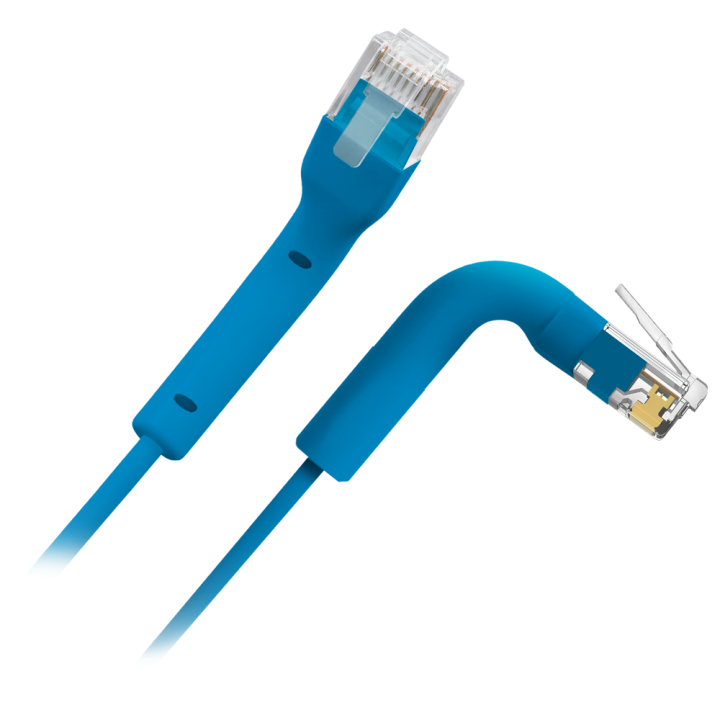 SAFIRE UTP6A-FLEX-03B Cat6a U/UTP Patch Cable 0.3m Blue