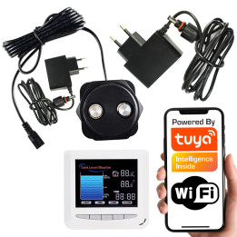 Nesteen tasoanturi, saostussäiliö, IP65-näyttö, RF433MHz WiFi TUYA