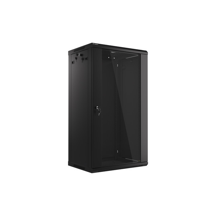 Lanberg :: Rack Cabinet 19” Sienas stiprinājums 22U/600X450 (plakans iepakojums) V2 Black LANBERG
