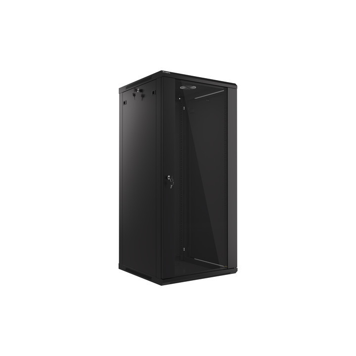 Lanberg :: Rack Cabinet 19” Sienas stiprinājums 27U/600X600 (plakans iepakojums) V2 Black LANBERG