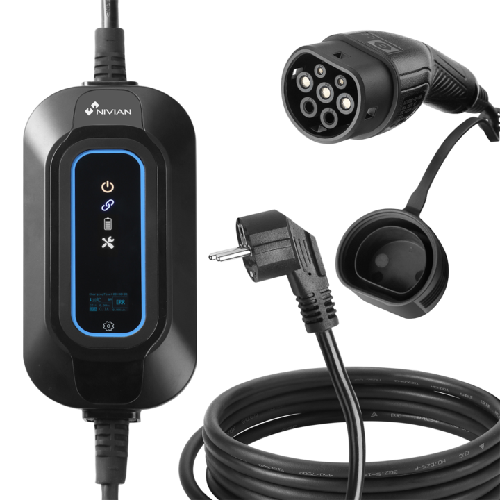 NIVIAN RETAIL NV-EVCHARGER-PORTABLE-SCHUKO Portable EV Charger