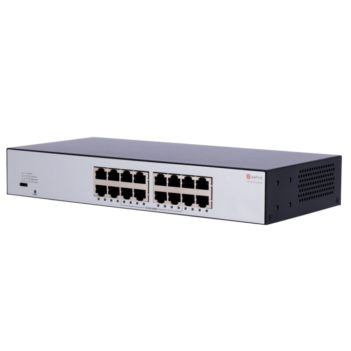 SAFIRE SF-SW16-G-M Managed Gigabit PoE Switch, 11 Ports