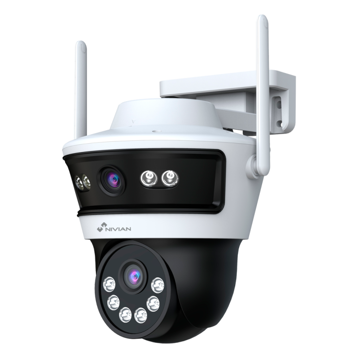 NIVIAN RETAIL NV-MOTOCAM30DUAL-W6 3MP PTZ IP Camera with Wi-Fi, PoE, ONVIF, IP66, 20m IR