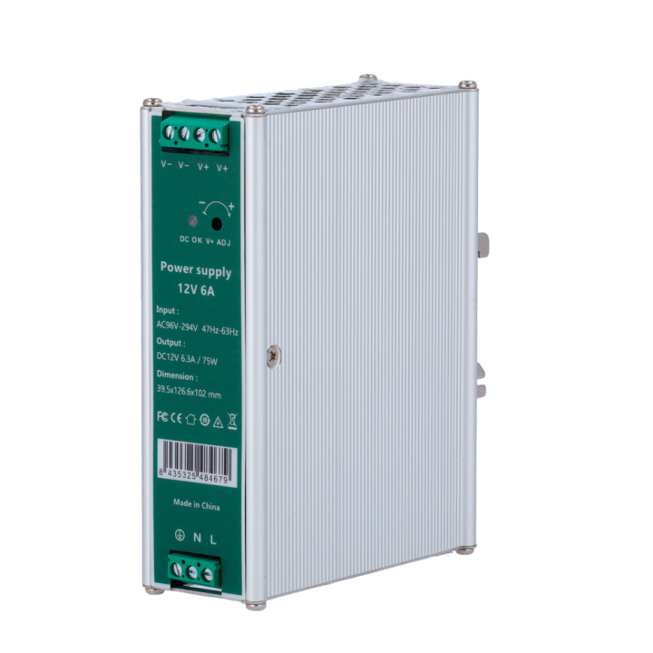 MARCA BLANCA DC12V6A-DIN DIN-rail Power Supply 12V 6A 72W