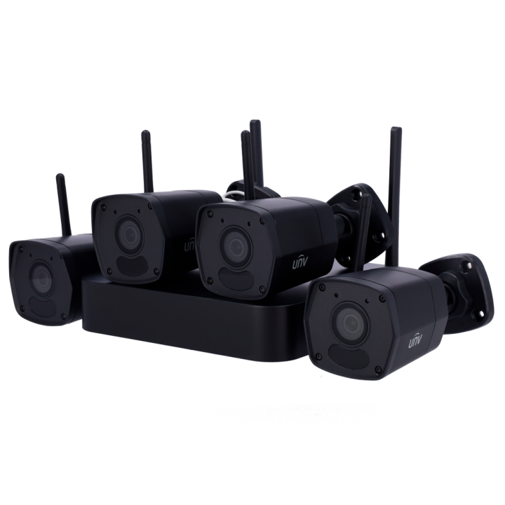 UNIVIEW EASY UV-KIT114-B42W-BLACK-4MM 4MP IP Camera Starter Kit