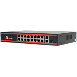 GETFORT 218G-16P-200 16-pordiline PoE lüliti 2 GE Uplinki ja 1 SFP pesaga, 200 W