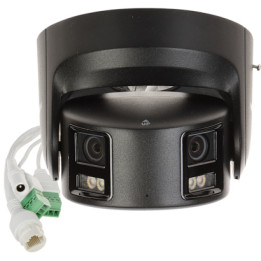 Hikvision DS-2CD2387G2P-LSU/SL(4mm)(C)/BLACK 8MP 4K ColorVu bokštinė IP kamera su PoE, AI, balta šviesa