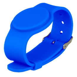 CARDCUBE RFID-BAND-ADJ-B Säädettävä RFID-ranneke – 125 kHz EM4100 silikoninen kulunvalvontalappu
