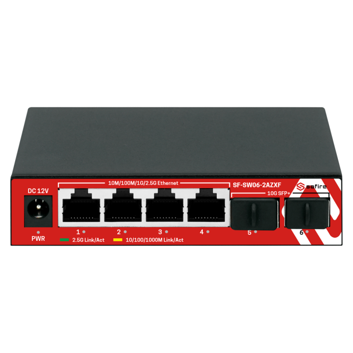 SAFIRE SF-SW06-2AZXF 5-Port Gigabit Managed PoE Switch