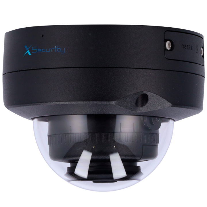X-SECURITY XS-IPD820A-4U-WIDE-BLACK 4MP Outdoor Dome IP Camera with PoE and Wi-Fi