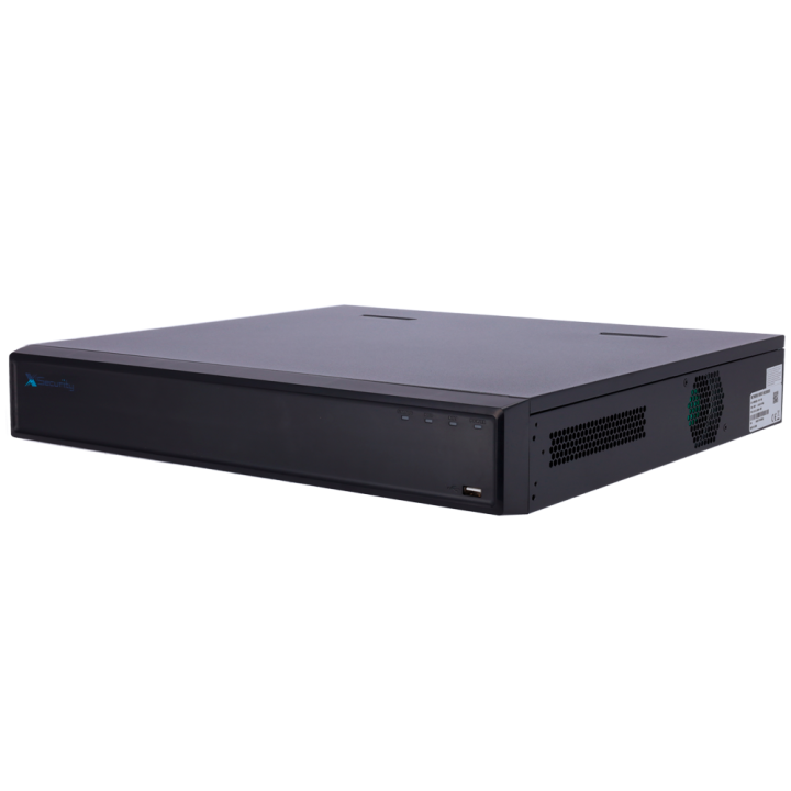 X-SECURITY XS-NVR3432A-16P-WIZ 32 kanalų PoE NVR, 16 įmontuotų PoE prievadų, palaiko iki 16 MP IP kameras