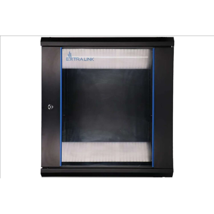 Extralink EXTRALINK-EX.7256 12U 600x600 pie sienas stiprināms statīvs skapis, melns