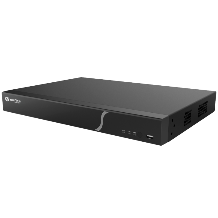 SAFIRE SMART SF-XVR8216A-HU 16-kanavainen XVR-tallennin 4K/8MP H.265 Audio 8 In/1 Out