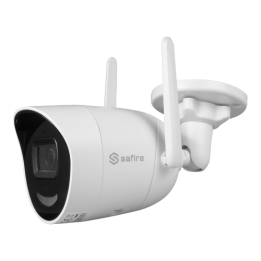 SAFIRE SF-IPB025WHA-2PW-AI IP/PoE Bullet Camera with Wi-Fi, 2.8mm, IP67, Built-in Mic, microSD up to 256GB
