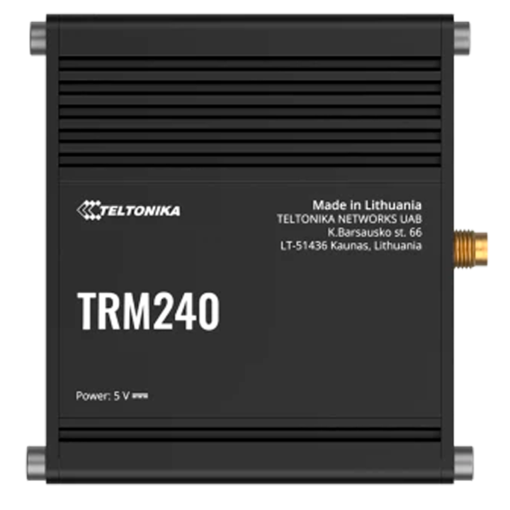 TELTONIKA TK-TRM240 Gigabitu Ethernet maršrutētājs ar 1000 Mbps Wi-Fi caurlaidību