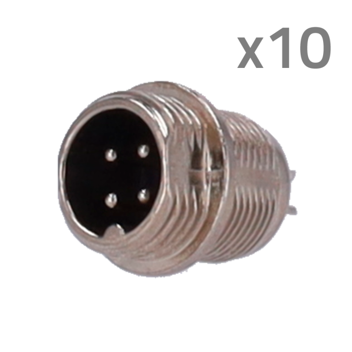 MARCA BLANCA CONM12-MALE-SOLDER Male Solder Connector