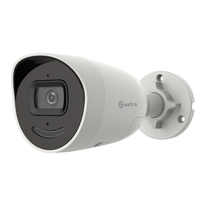 SAFIRE SF-IPB026UWA-4US-AI2 IP67 Bullet IP Camera with Wi-Fi, PoE, 2.8mm Lens, Built-in Mic, microSD up to 256GB