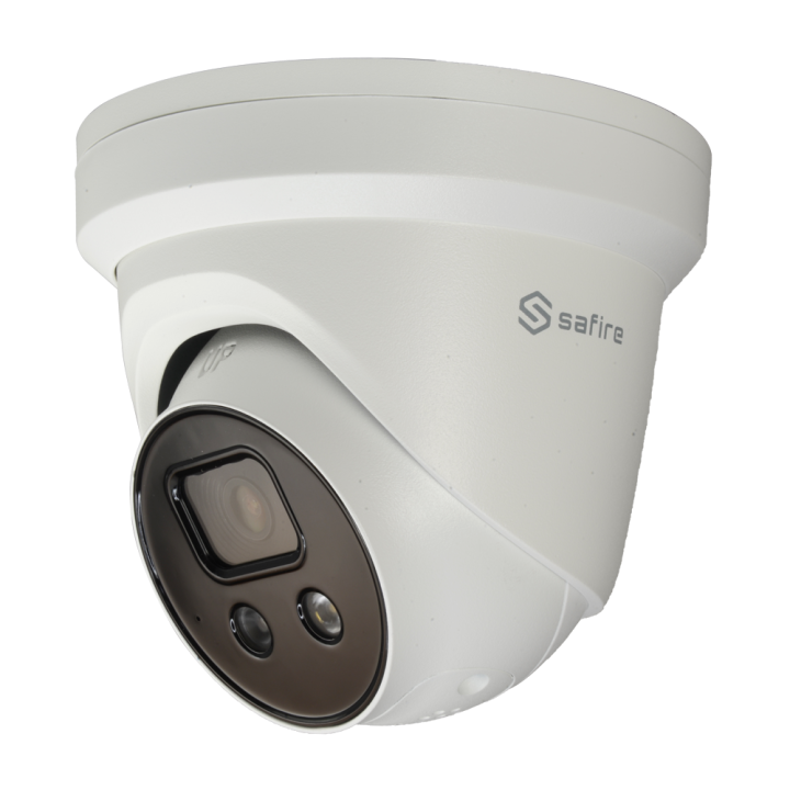 SAFIRE SF-IPT838UWA-4U-AI2 4MP Turret IP Camera with Wi-Fi, PoE, IP67, IR 20m
