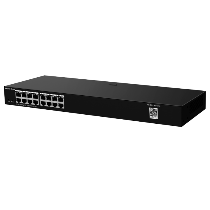 Управляемый гигабитный сетевой коммутатор REYEE RG-ES216GC-V2, 11 портов, PoE