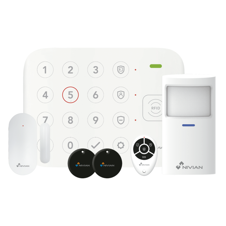 NIVIAN RETAIL NVS-KEYPADALARM-W Valge turvaklaviatuur häiresüsteemidele
