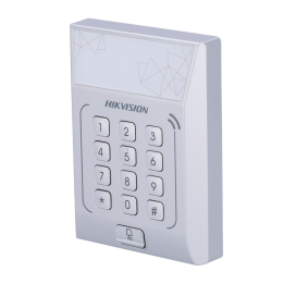 Hikvision DS-K1T801M juurdepääsukontrolli terminal – IP65, PoE, puutetundlik klaviatuur, RFID ja sõrmejälg
