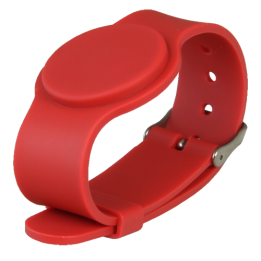 CARDCUBE RFID-BAND-ADJ-R Reguleeritav RFID randmepael 125 kHz EM4100 punane silikoon